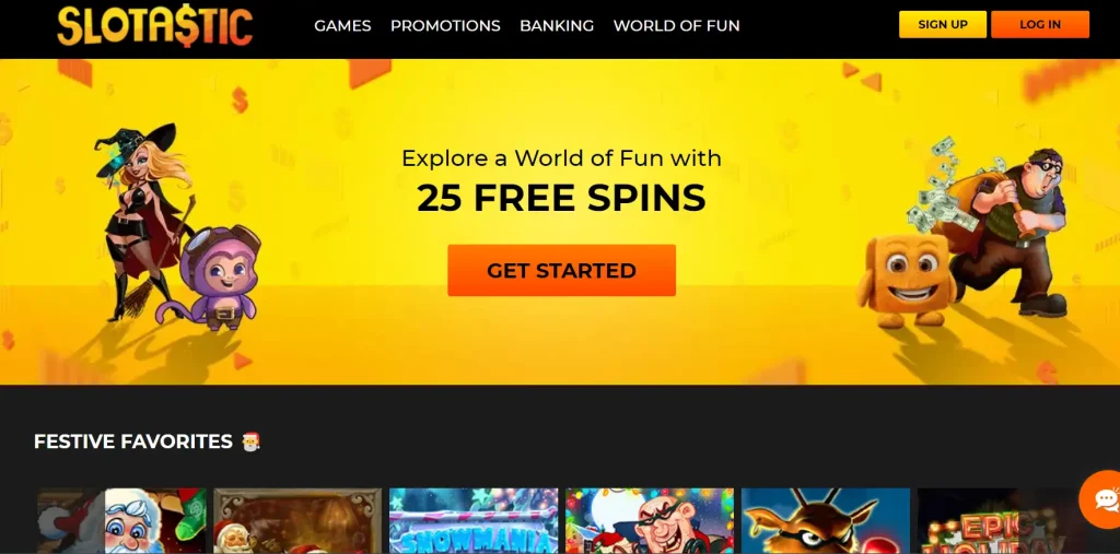 Slotastic Casino 20 Free Spins